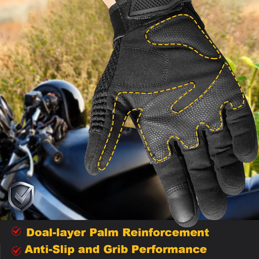 Guante de dedo completo para ciclismo para hombre, protector de pantalla táctil antideslizante para deportes al aire libre, senderismo, pesca, Fitness, Camping, equipo de protección para bicicleta - imagen 5