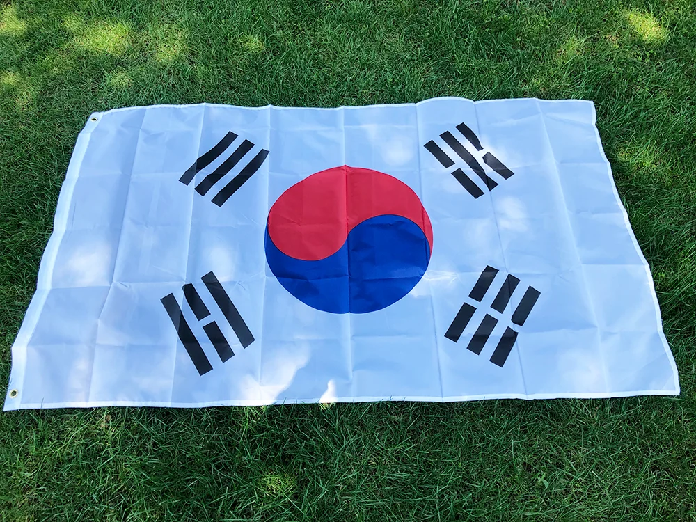 BANDERA SKY bandera de Corea del Sur 90X150cm telas de poliéster de alta calidad banderas colgantes bandera coreana de Corea del Sur para decoración - imagen 2