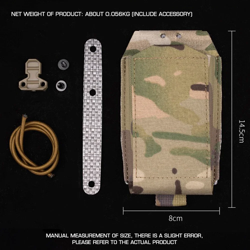 Bolsa táctica para revistas 5,56, 7,62 9mm, bolsa para munición de pistola y Rifle de caza, se adapta a cinturón, equipo de tiro Airsoft - imagen 4
