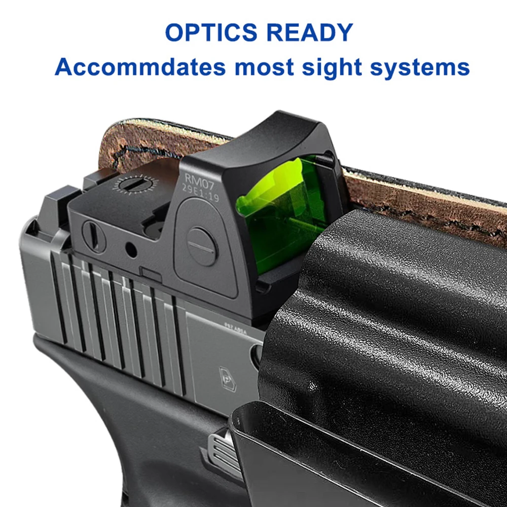 Funda para pistola táctica, funda para IWB de transporte oculto, funda para pistola de mano derecha, Compatible con Glock 19/19X/44/45/23/32 - imagen 2