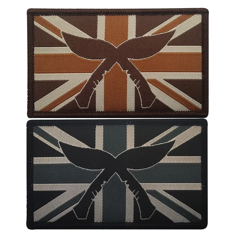 Parche reflectante de la bandera británica, insignia de apliques Flog de calavera militar, Reino Unido, Inglaterra, gran Reino Unido, Reino Unido - imagen 2