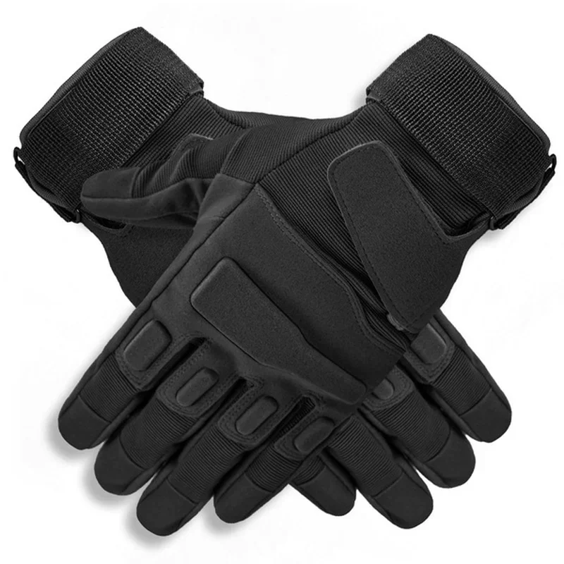 Guantes tácticos de dedo completo para deportes al aire libre, guantes antideslizantes para bicicleta, tiro de Paintball, ciclismo Airsoft, medio guante - imagen 2