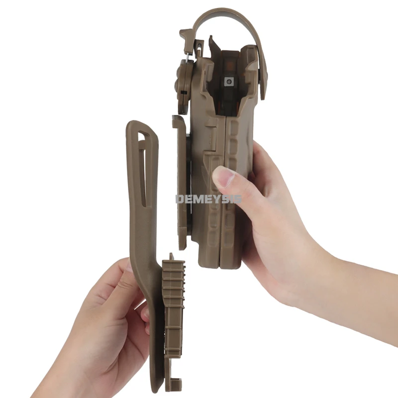 Funda táctica de mano derecha para MK-17 P320, liberación rápida, tiro, caza, Airsoft, soporte de transporte para pistola, fundas de Paintball MK17 - imagen 5