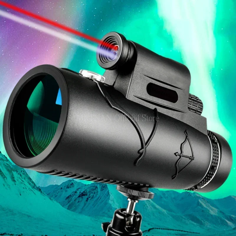 Binoculares potentes HD con Zoom militar, telescopio profesional portátil de largo alcance, Monocular de baja visión nocturna para caza, 50x60 - imagen 3