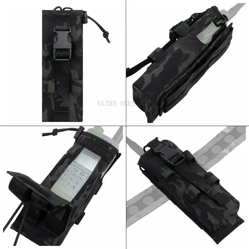 Bolsa de Radio táctica Molle, paquete de Radio de liberación rápida para PRC152 / 148 Juegos Militares, actividades de equipo, Walkie Talkie, riñonera - imagen 4