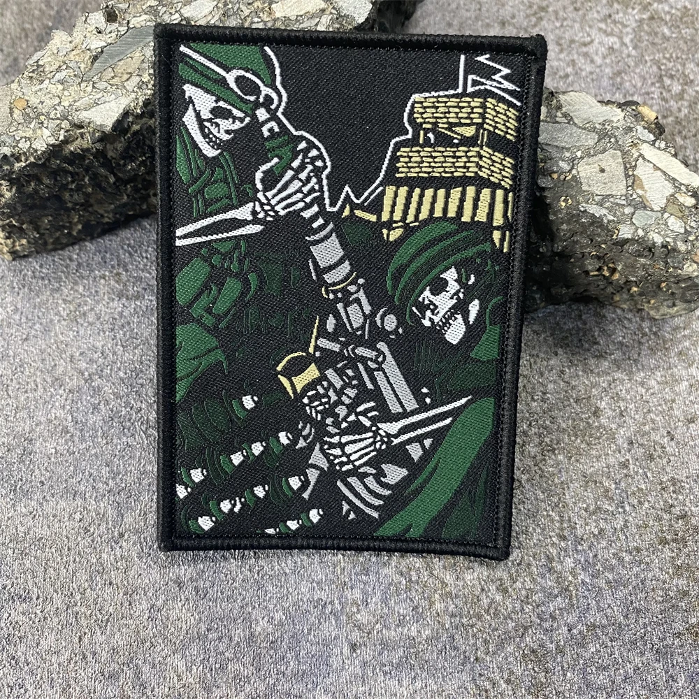 Parches TFD sin niebla tácticos con estampado de moral de vacaciones, gancho y bucle para pistola, insignia de soldado de calavera del ejército militar, brazalete, pegatina para mochila - imagen 4