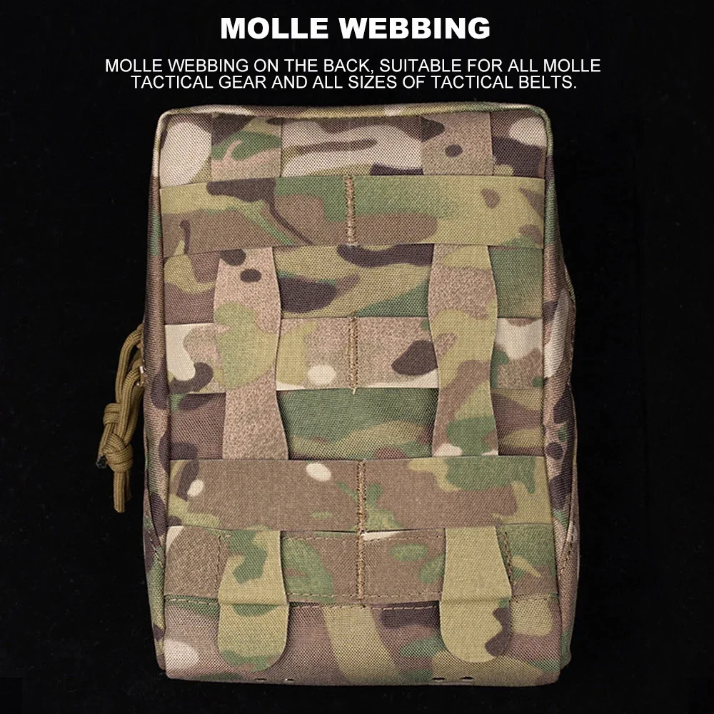 Bolsa táctica Molle, riñonera, utilidad para deportes al aire libre, organizador de caza, chaleco, bolsa de almacenamiento de munición de tiro CS Airsoft - imagen 3