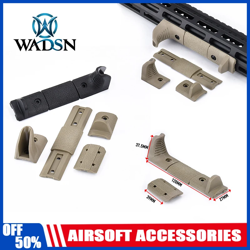 WADSN-Kit de cubierta de plástico de nailon táctico, riel KeyMod M-LOK Compatible con AEG GBB Airsoft, accesorios de cubierta de riel