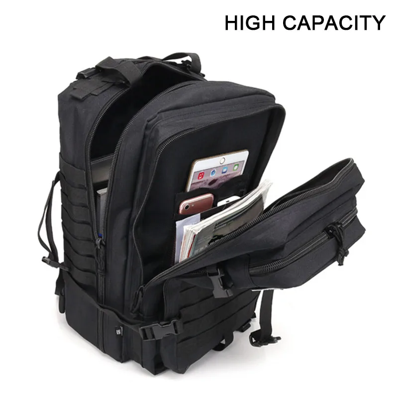 Mochila de senderismo militar para hombre, bolsa de gran capacidad para acampar, deportes, Trekking, escalada, 30 o 50L - imagen 4