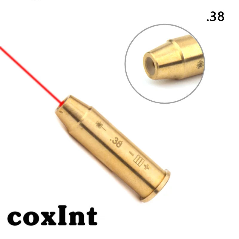 Calibre.38 Esqueleto láser Lazer Zeroing Cartucho 38SPL Boresighter láser rojo con 6 baterías - imagen 4