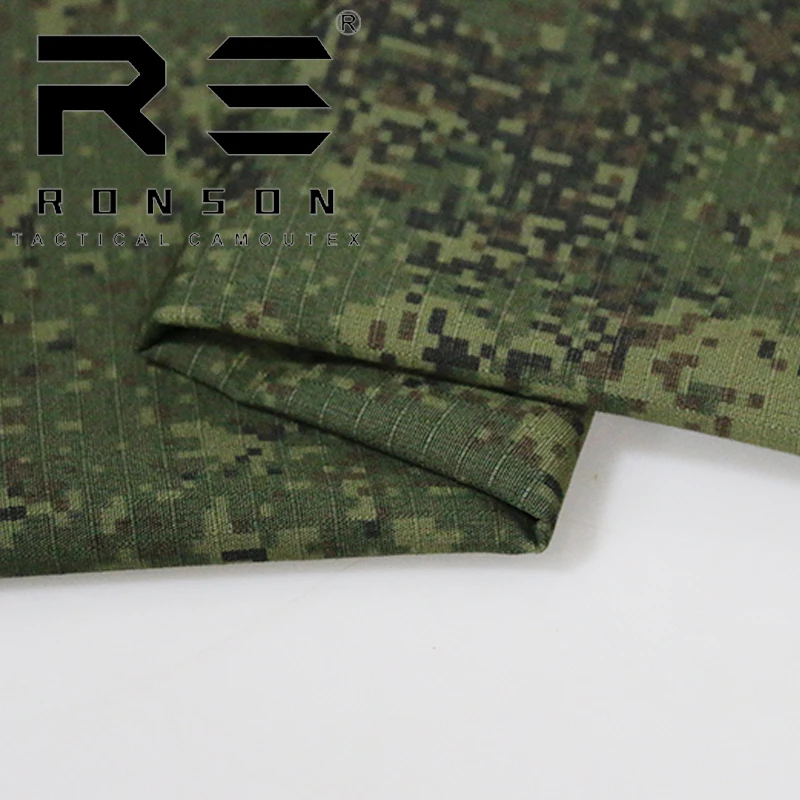 Tela de camuflaje EMR ruso, tela de material de poliéster y algodón a cuadros, 1,5x1m - imagen 5