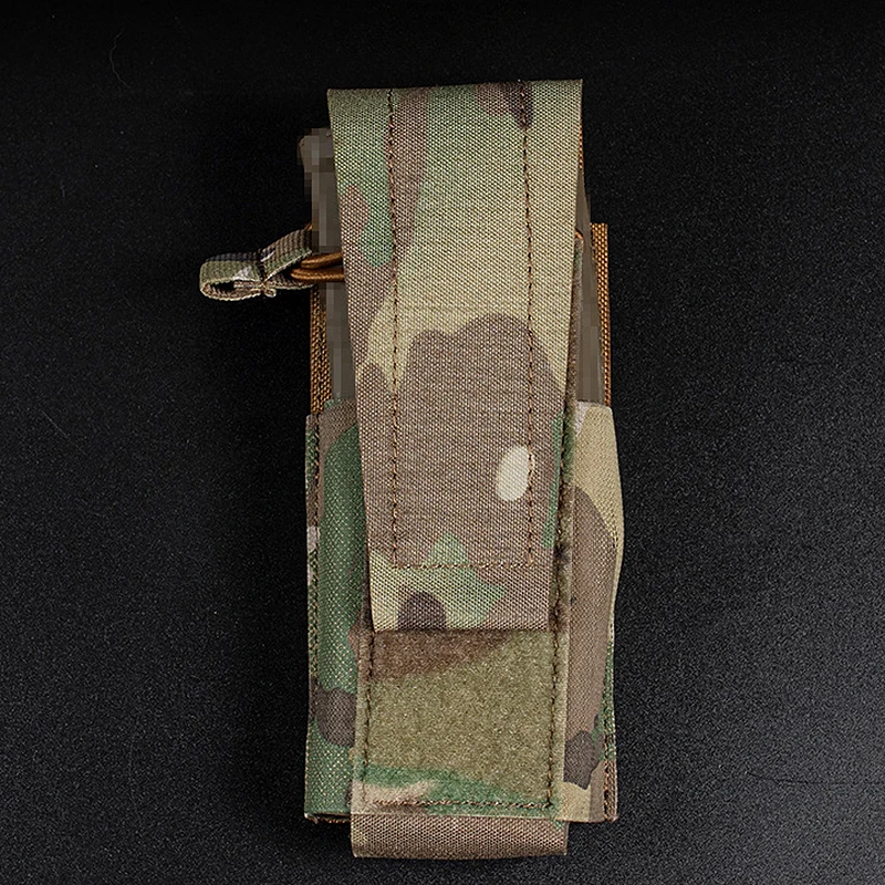 Bolsa elástica de un solo Rifle, bolsa de teléfono Molle para Airsoft, chaleco militar de caza, paquete de almacenamiento de herramientas, 5,56 AK AR M4 AR15 Mag - imagen 4