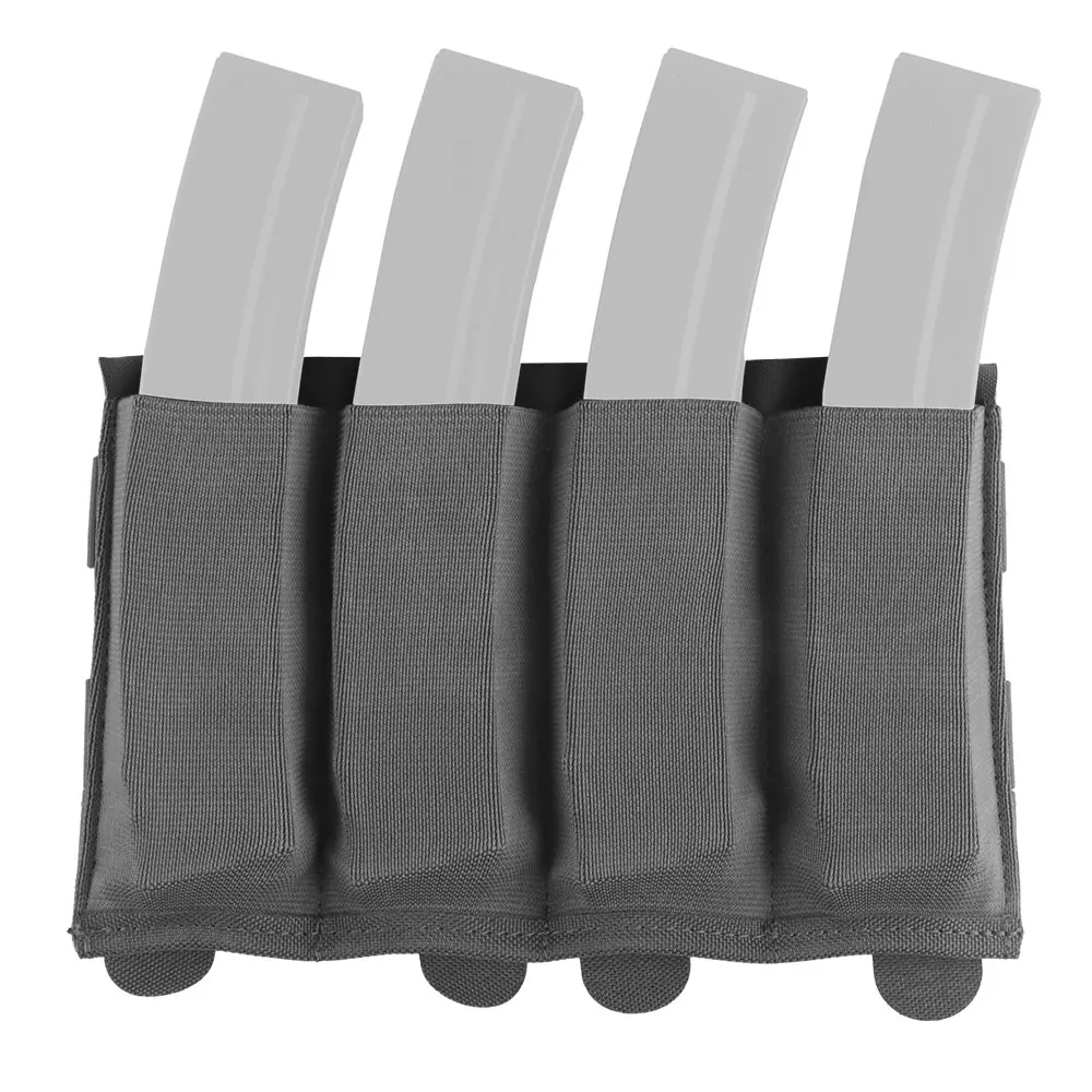 Fourfold Carry Lightweight Elastic Submachine Gun MP5 MP5K MP7 MP9 UMP45 APC9 APC45 SPC9 SPC10 SPC45 Mag Pouch Magazine Holster - imagen 2