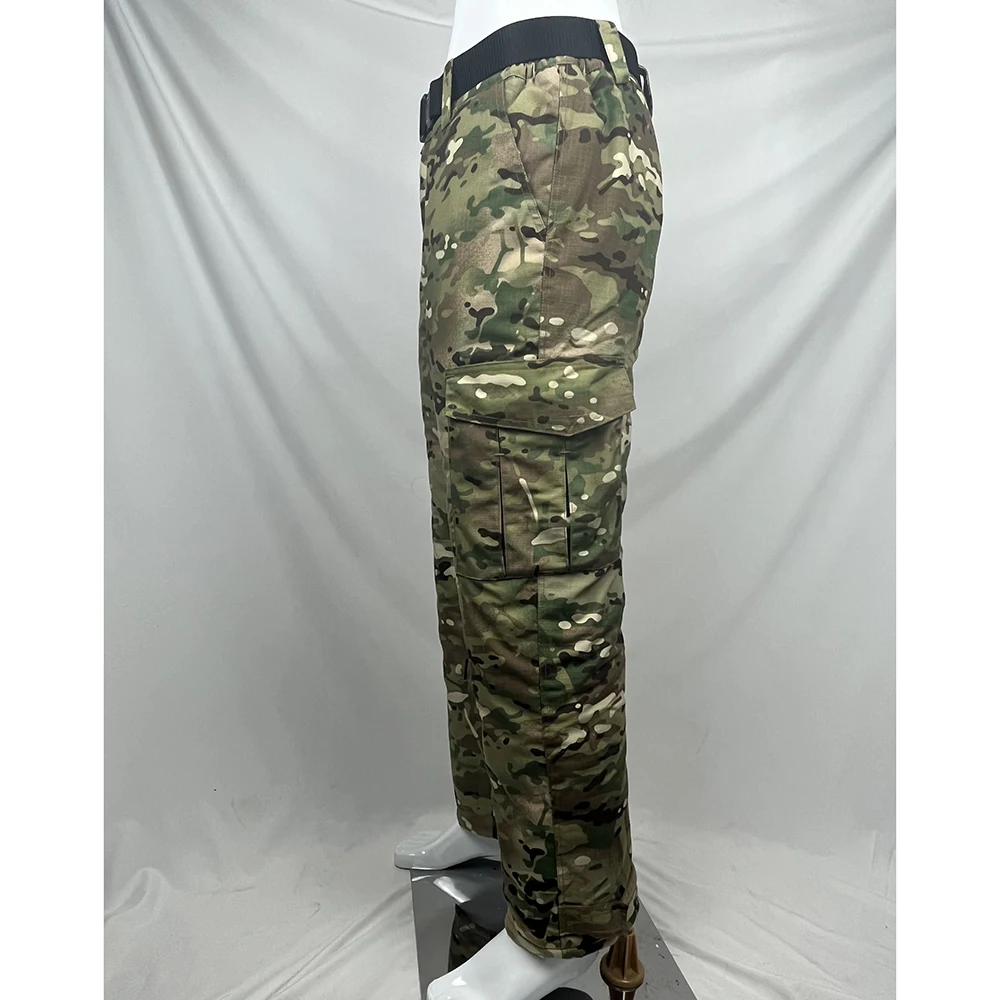 Pantalones de algodón reflectantes de calor engrosados para exteriores, pantalones tácticos de camuflaje para caza, pantalones cálidos de invierno a prueba de viento y resistentes al frío - imagen 5