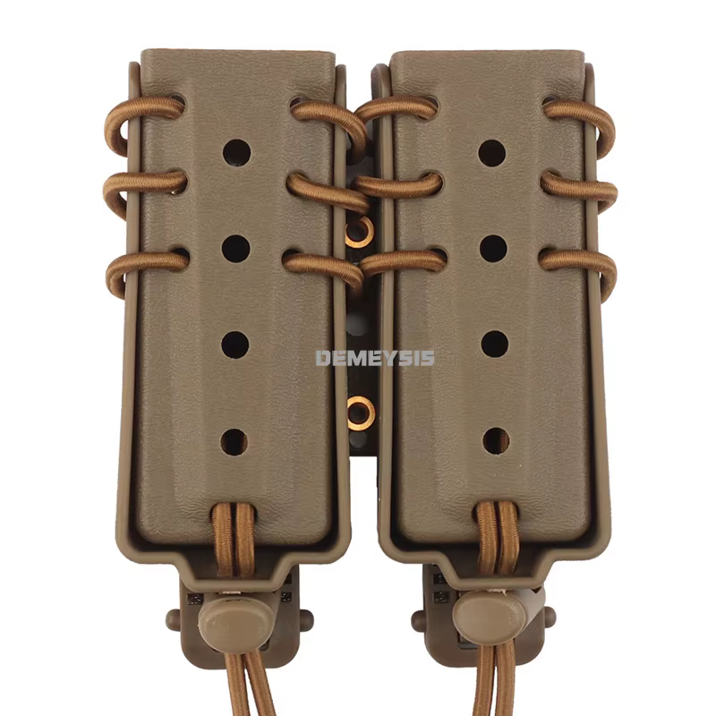 Funda portacargadores doble MOLLE 9mm liberación rápida - imagen 5