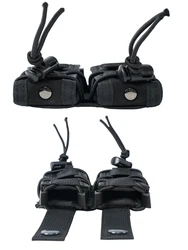 Bolsa táctica para revistas de doble/Triple apilamiento de 9mm, bolsa Mag, soporte para linterna Molle, funda para cuchillo de caza