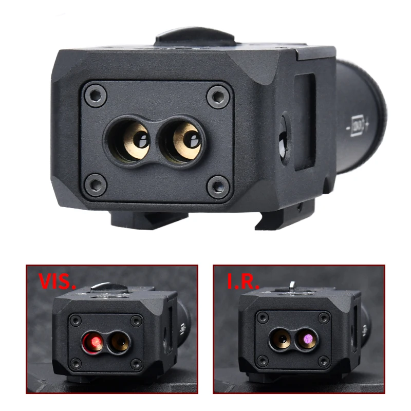 Láser de aluminio con indicador de Metal para armas de caza, accesorios para armas de Airsoft, PEQ15, DBAL, color rojo, verde, azul, con mira de CQBL-1 IR - imagen 2