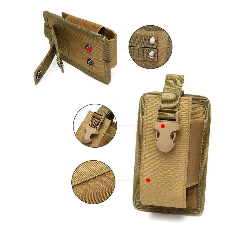 Bolsa de radio táctica, caja de almacenamiento de walkie-talkie TOLE 1000D, montañismo al aire libre, caza, camping, turismo - imagen 5