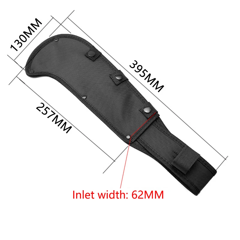 Cuchillo de Hoz de gran tamaño, funda de nailon para palillos, Chopper, funda de tela Oxford, bolsa de almacenamiento para pantalones Machete, 1 unidad - imagen 3