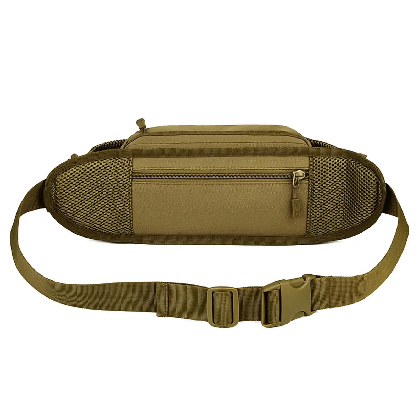 Bolsa de cintura para botella de agua para deportes al aire libre, riñonera unisex para escalada y senderismo, verde militar - imagen 2