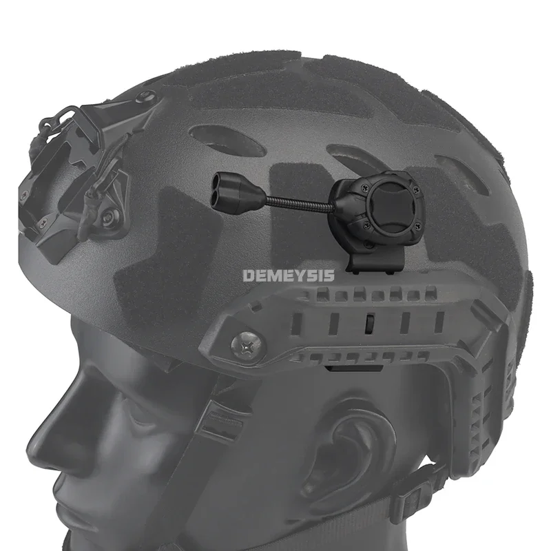 Luz táctica para casco, linterna LED de 3 modos, sistema de iluminación Personal multifuncional Modular, casco de caza, láser IR - imagen 3