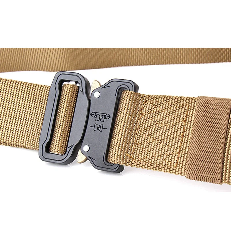 Cinturón para hombre, caza al aire libre, táctico, multifunción, combate, supervivencia, Cuerpo de Marines, pretina de nailon, pantalones vaqueros, accesorios - imagen 5