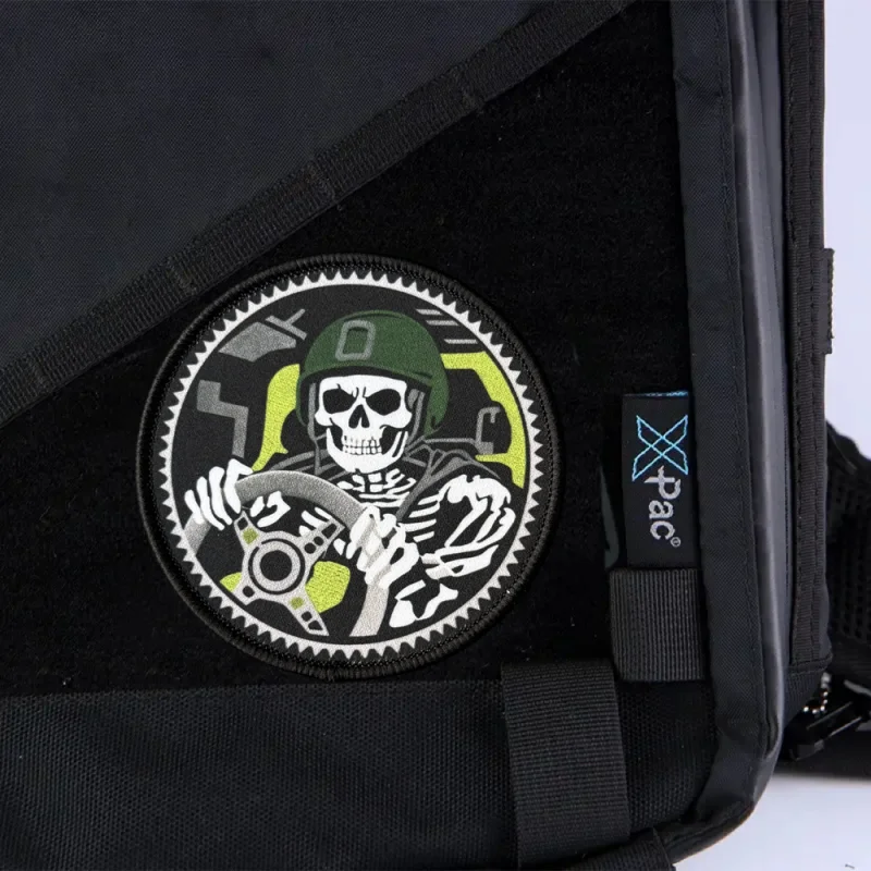 Parche de "conducción de casco", insignia de moral táctica, impresión de gancho y bucle, mochila, accesorios de decoración de ropa, pegatinas, brazalete - imagen 5