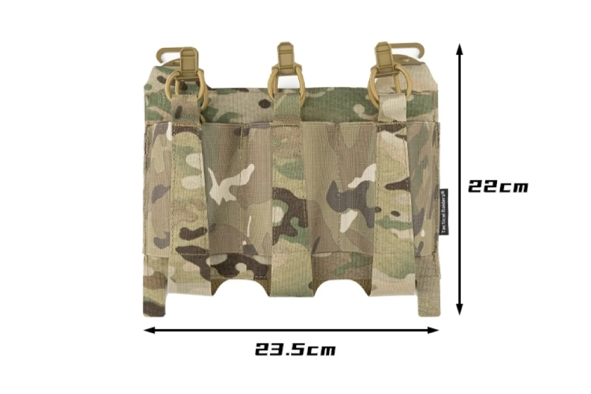 Chaleco táctico KTAR con solapa frontal, elástico, corte láser, Triple bolsa para revistas, Panel frontal de repuesto para chaleco Fcsk FERRO - imagen 5