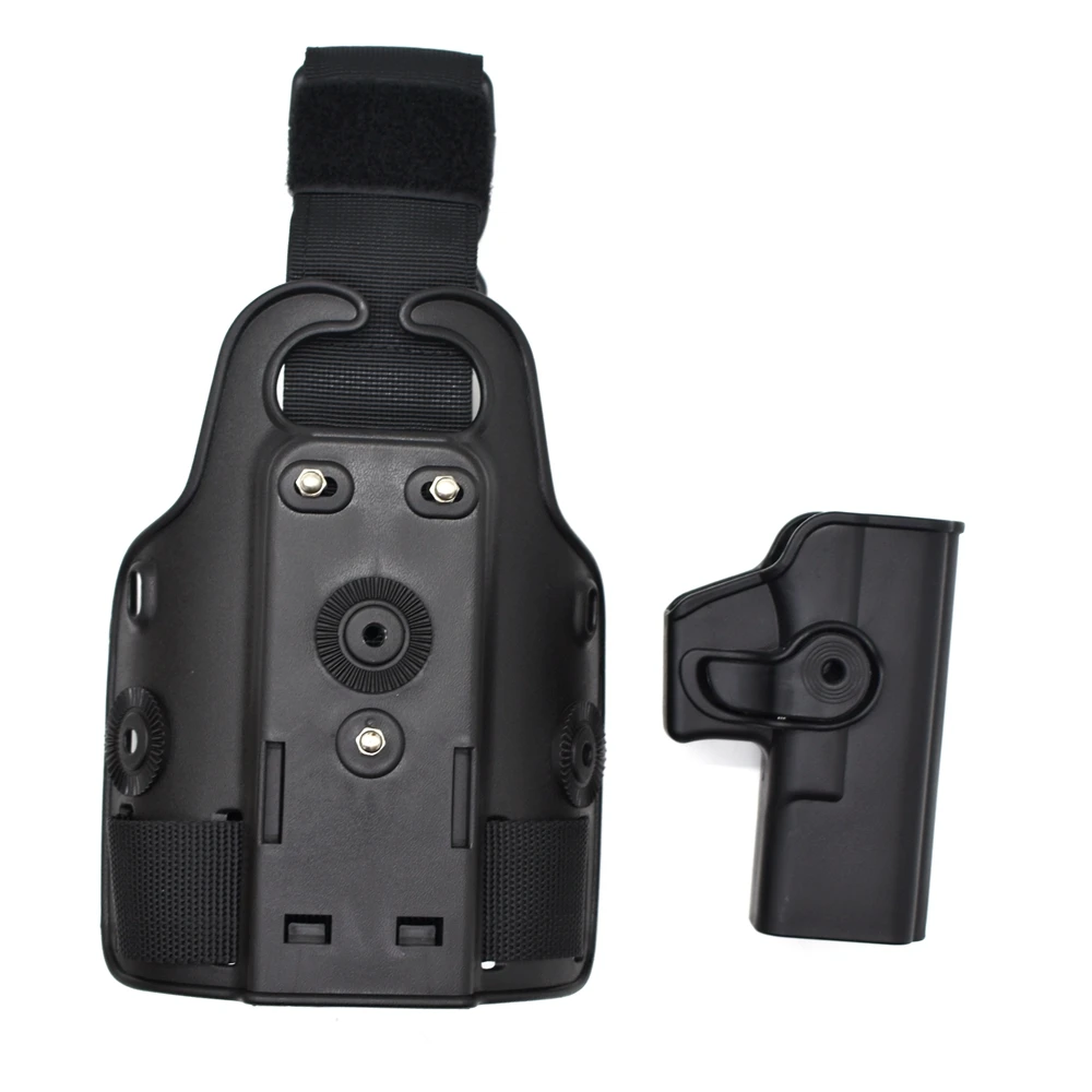 Funda para pistola de pierna caída de caza, funda táctica para pierna y muslo para G 17 19 Colt 1911 Beretta M9 PX4 Storm - imagen 4