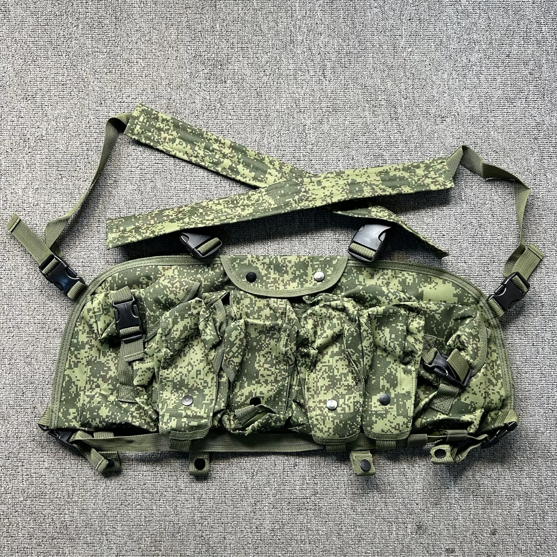 Plataforma de pecho táctica de camuflaje ruso EMR, chaleco de combate AK Mag Carrier con bolsas de utilidad de separación rápida - imagen 2