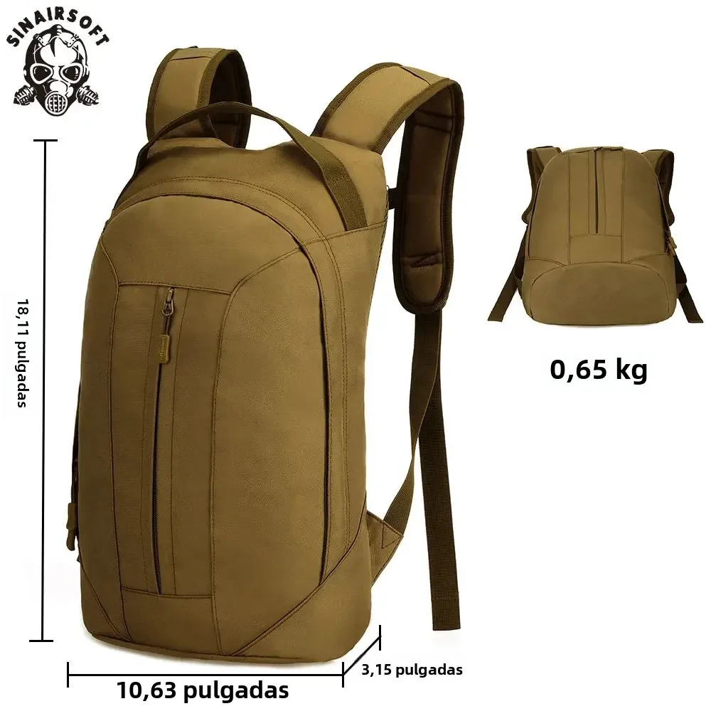Mochila táctica SINAIRSOFT, mochila de asalto Civil de camuflaje de 25L, conducción al aire libre, deportes, viajes, bolsa de agua de 2,5 L para senderismo - imagen 2