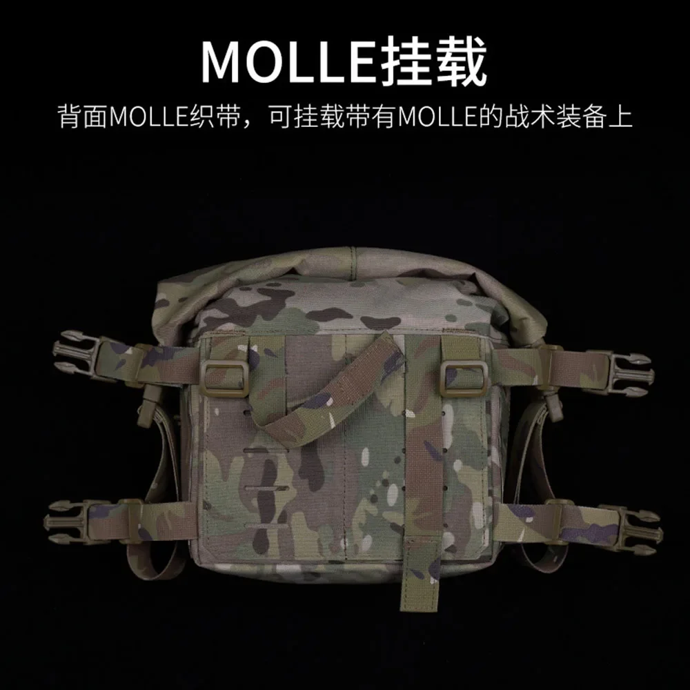 Paquete de kit de expansión LBV, bolsa de almacenamiento Molle de gran capacidad, accesorios tácticos de plataforma de pecho dividida de 34A, paquete de expansión Alpha - imagen 4