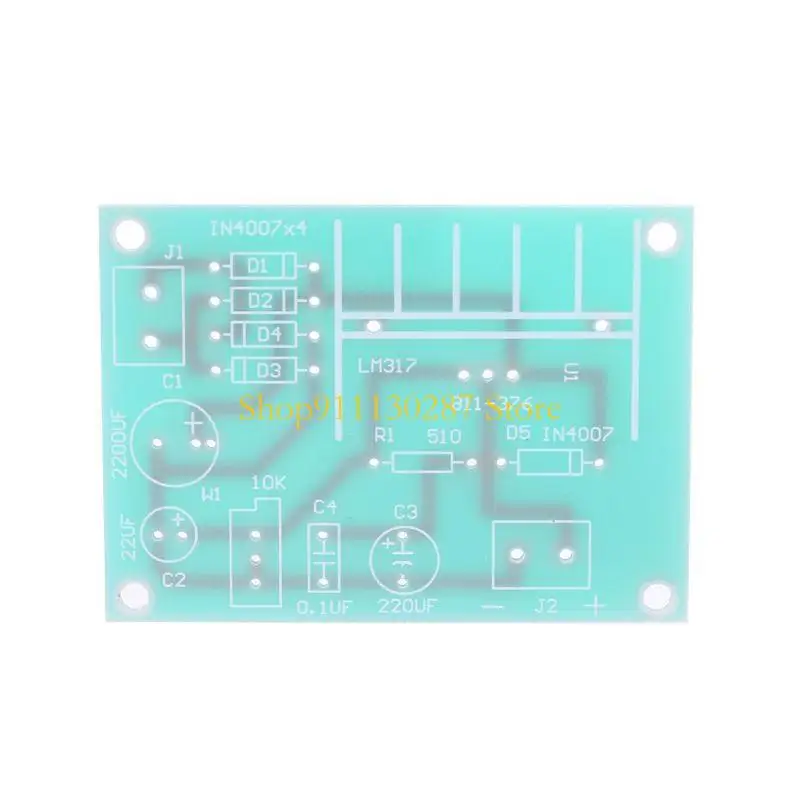J1HC LM317 Tablero fuente alimentación ajustable con AC rectificado para bricolaje entrada - imagen 4