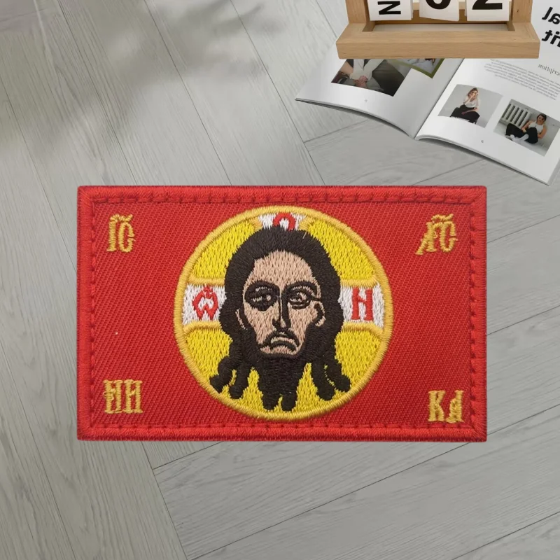 Parche bordado táctico de Jesús, insignia de moral con gancho y bucle, brazalete, mochila, accesorios decorativos, pegatinas, parches para ropa - imagen 2