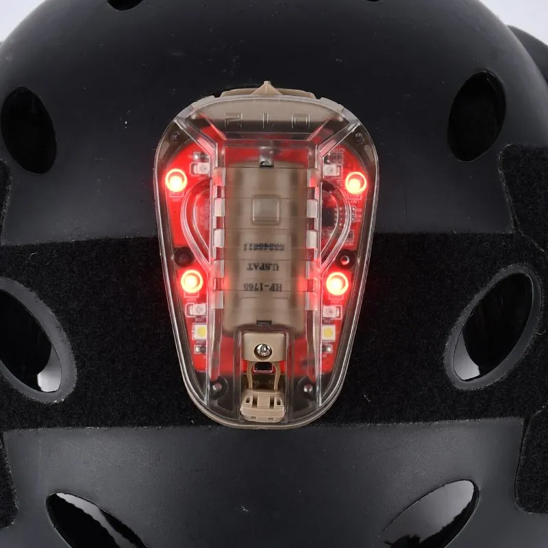 WADSN Ladybud lámpara táctica rápida para casco, luz estroboscópica IR, lámpara de baliza de supervivencia de seguridad al aire libre, linterna LED militar para casco - imagen 5