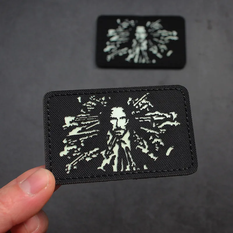 Parche luminoso táctico BABAYAGA de láser para mochila o chaqueta