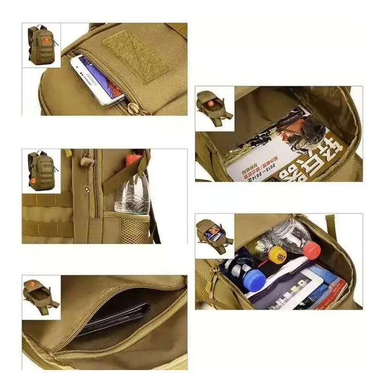 Mochila de viaje deportiva impermeable para hombre, bolsa de camping, equipo de pesca y caza, 15l - imagen 5