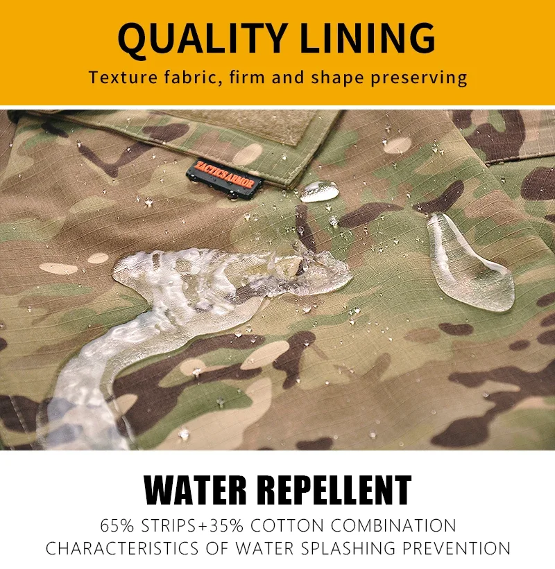 Pantalones de camuflaje tácticos para hombre, pantalones Cargo Ripstop para exteriores, ropa de trabajo, pantalones de senderismo, pantalones casuales para hombre, ropa para escalar, Tops - imagen 5