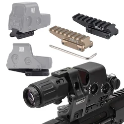 Mira telescópica táctica 551 552 553 558, punto rojo y verde, unidad de caza, lupa G43 G45, mira telescópica 3X 5X, montaje en riel de 20mm