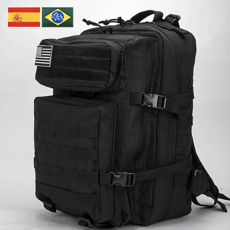 Mochila militar de nailon para hombre, bolsa de viaje de 30L/50L, para caza, senderismo, azul marino, rosa, Camuflaje táctico - imagen 4