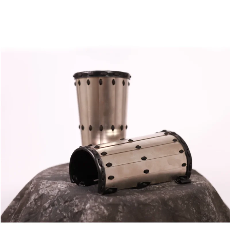 Placa de muñeca de brazo de listones de armadura china para hombres y mujeres, armadura cómoda