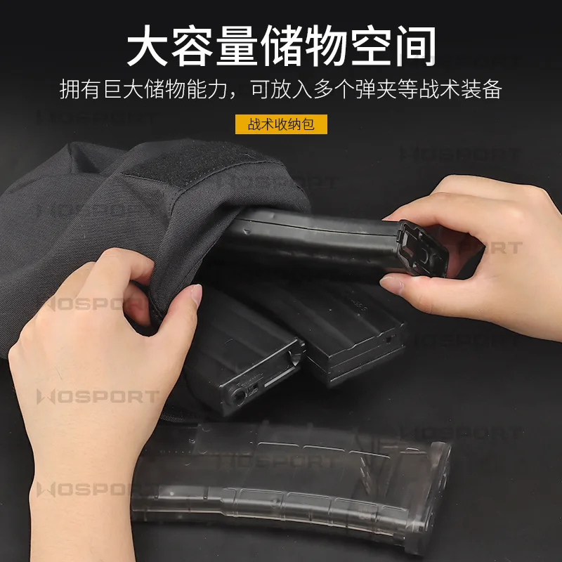 WoSporT-Bolsa de almacenamiento de artículos diversos para deportes al aire libre, riñonera multifuncional de gran capacidad, bolsa de almacenamiento táctica de camuflaje - imagen 5