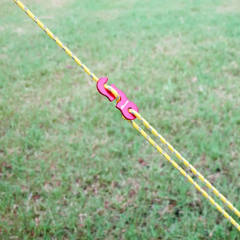 Cuerdas para tienda de campaña al aire libre, cuerda ligera con ajustador para tienda de lona, refugio para acampar, senderismo, mochilero, 6 piezas - imagen 3