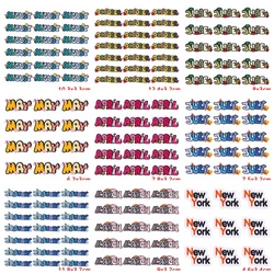 Parche bordado de letras para planchar - apliques para ropa