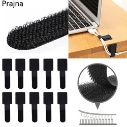 Hebilla inversible nailon con velcro – Sujetacables negro reutilizable