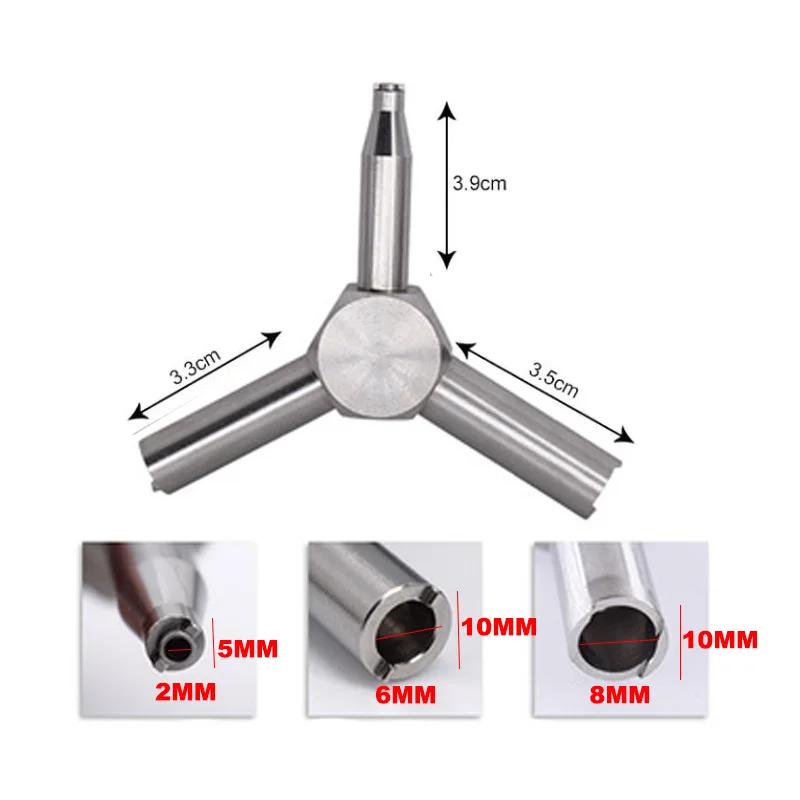 Wadsn llave de válvula de Gas de caza al aire libre, herramienta de carga de revista de fuerza Triple del ejército de acero para GBB AEG KSC WA Airsoft Gun Shooting - imagen 4
