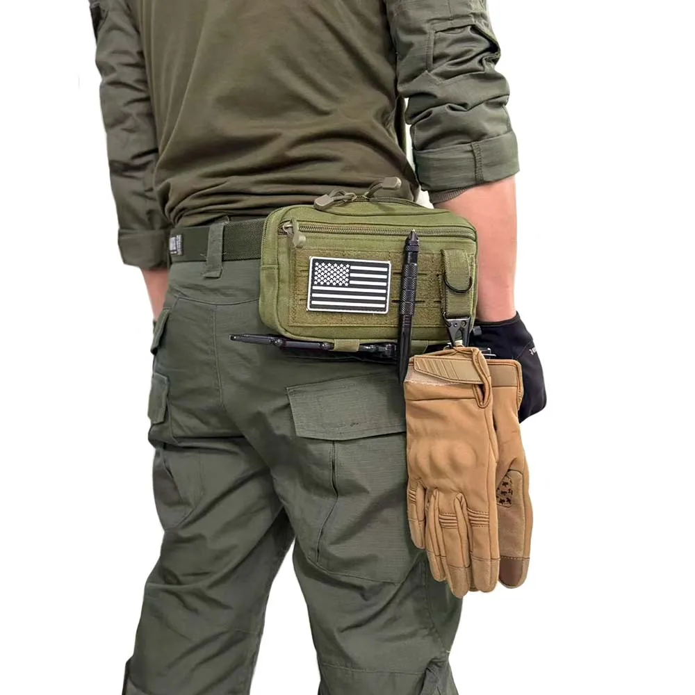 Bolsa táctica cintura MOLLE – Bolsillo multifuncional con hebilla - imagen 2