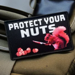 Parche moral táctico velcro ardilla para mochila y equipo