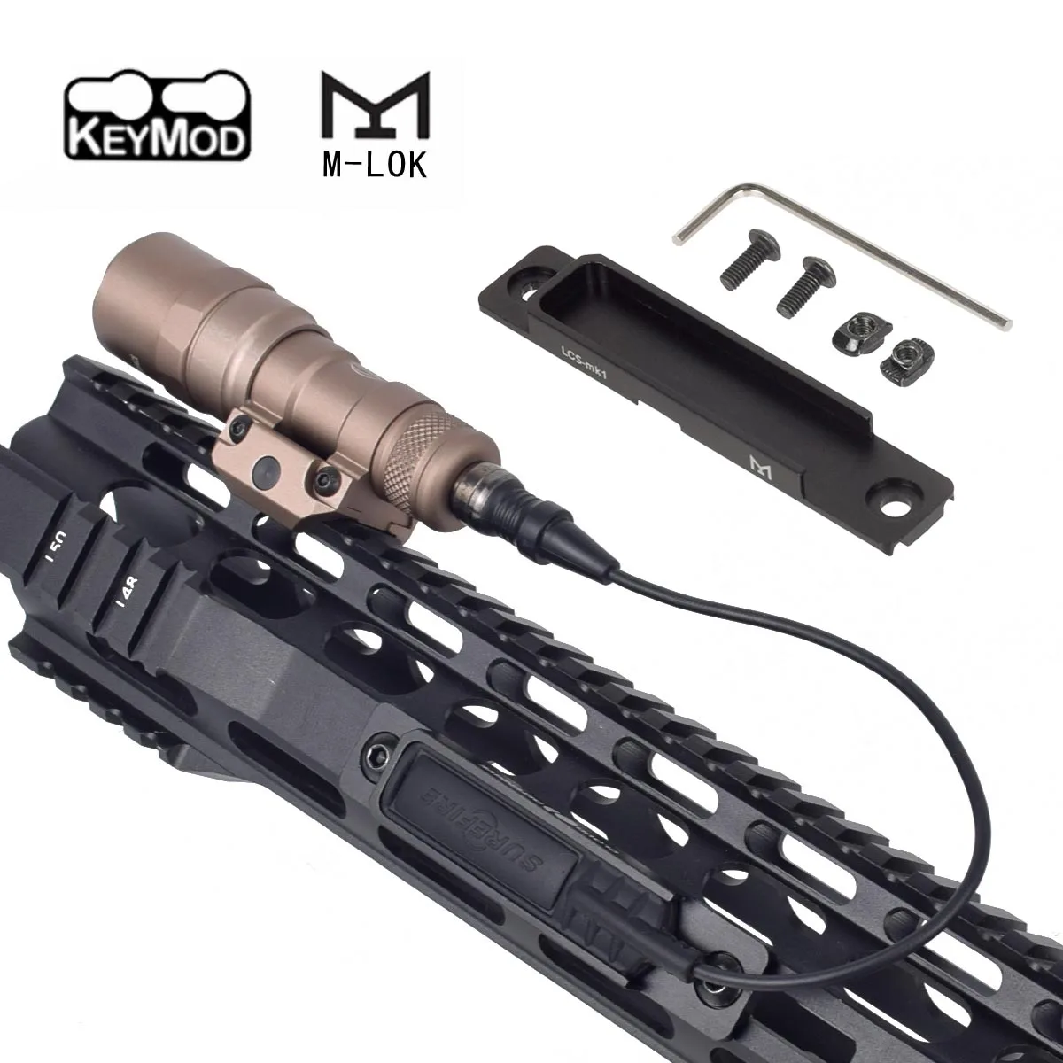 SureFire M300A Linterna táctica con interruptor de presión y Thorntail - imagen 4
