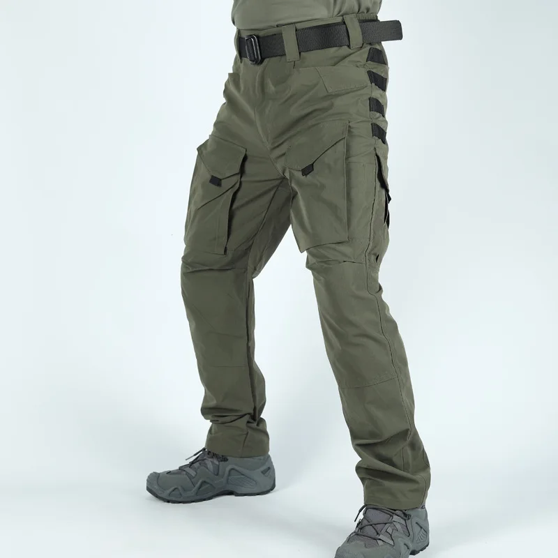 Pantalones tácticos de combate de campo para hombre, pantalones de trabajo de entrenamiento de camuflaje Multicam con múltiples bolsillos, pantalones Cargo para caza y senderismo al aire libre